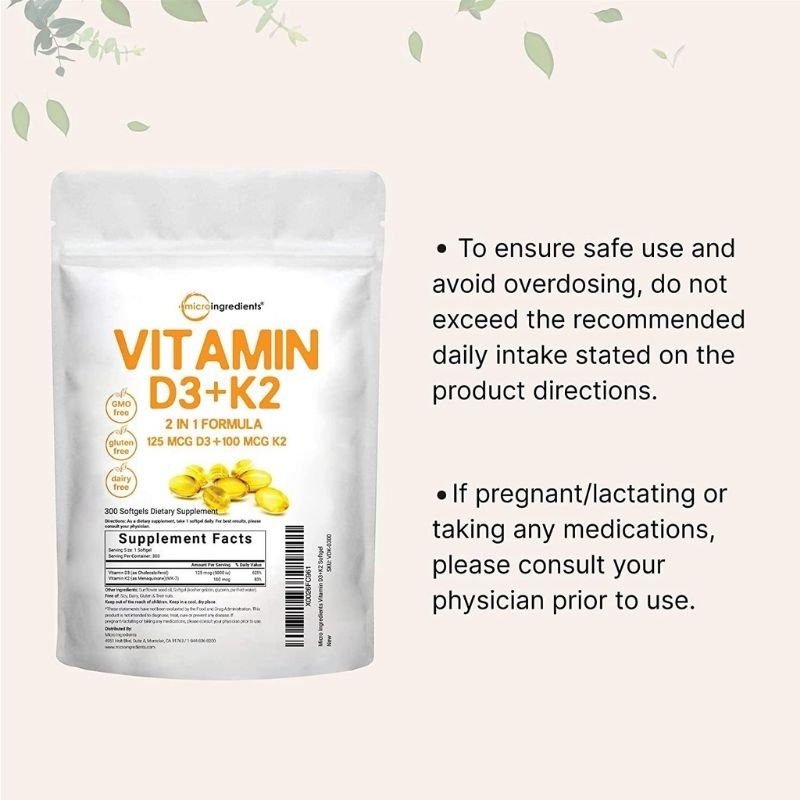 VITAMIN D3+K2 Softgel Microingredient 300 Softgell original
