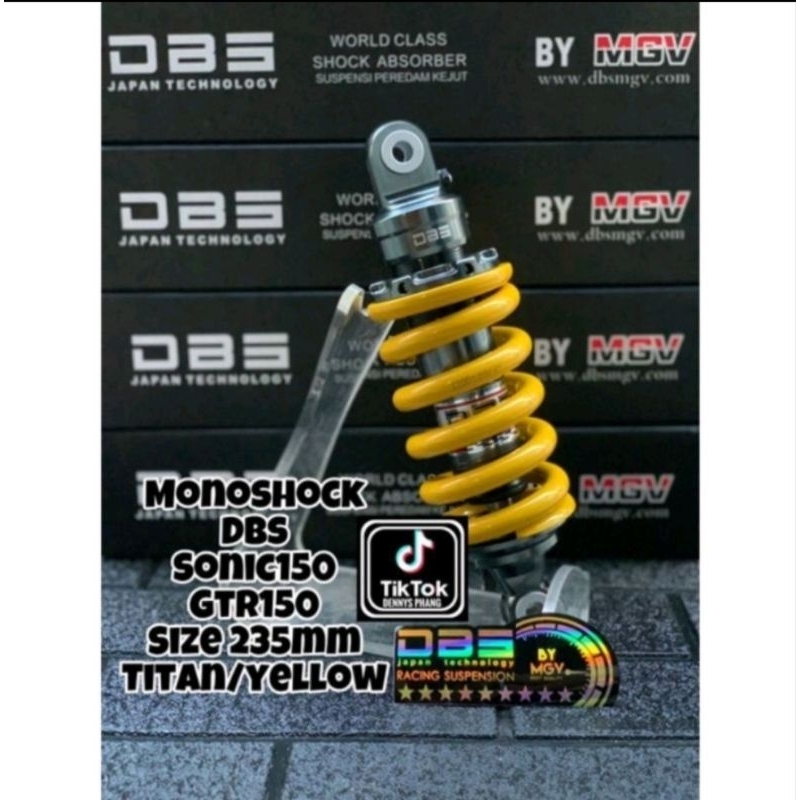 Shock Monoshock Belakang Sonic150/ Supra GTR 150 Original DBS Ukuran 235mm