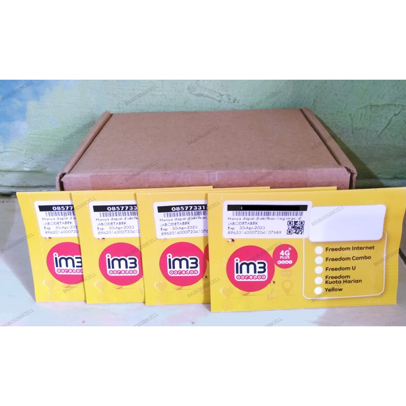 Kartu perdana indosat segel