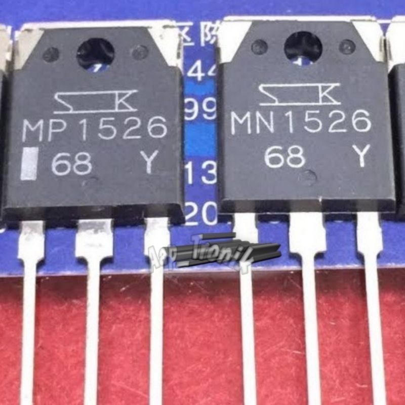 MP1526 MN1526 Sepasang SANKEN Transistor Power To-3p Y-Gear MP MN 1526