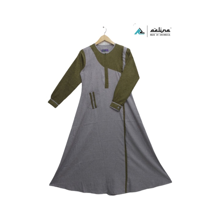 Baju Gamis Wanita Terbaru Bahan Katun Madinah Long Dress Simple Fashion Muslimin Terbaru