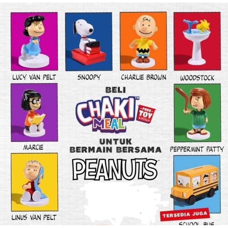 KFC Chaki kids edisi Snoopy peanuts 2023.