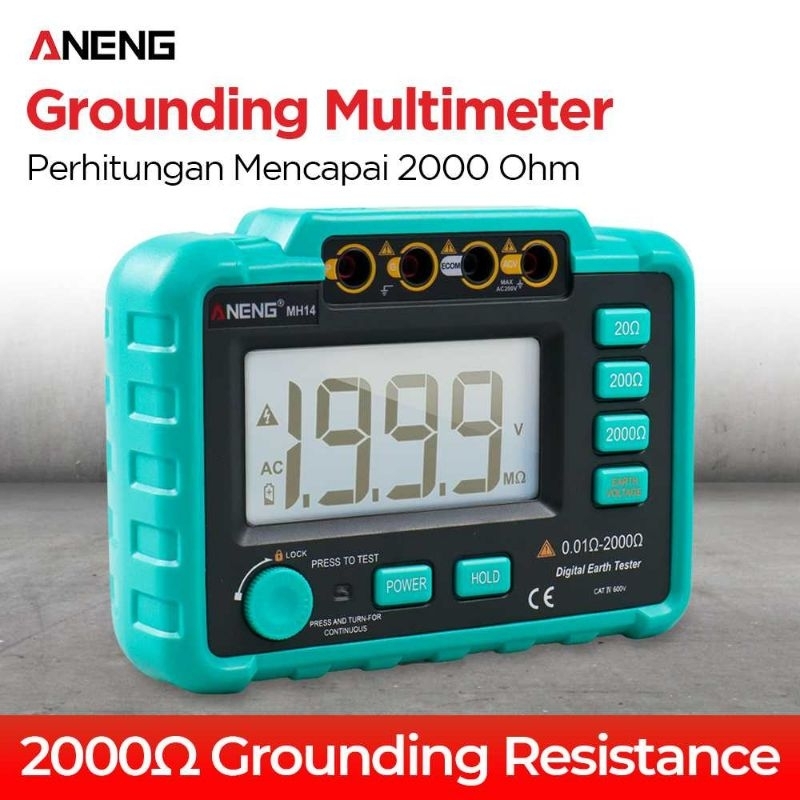 ANENG Digital Earth Tester Grounding Multimeter - MH14