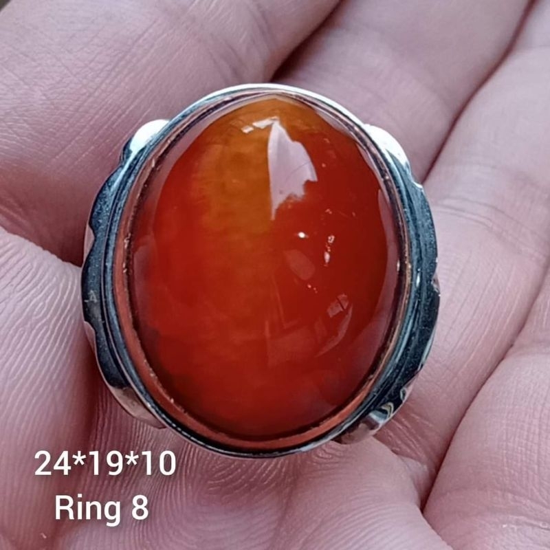 Cincin Batu Pandan Nanas Merah A551