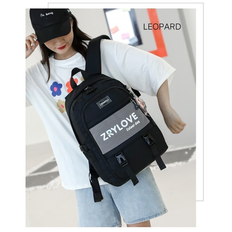 Tas ransel anak perempuan tas ransel wanita ZRYLOVE bags backpack anak simple tas korean style polos simple elegant tas ransel laptop