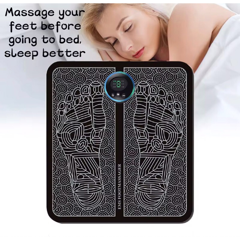 Pijat Kaki EMS Foot Massage Pad Mat Akupuntur Relaksasi Kaki