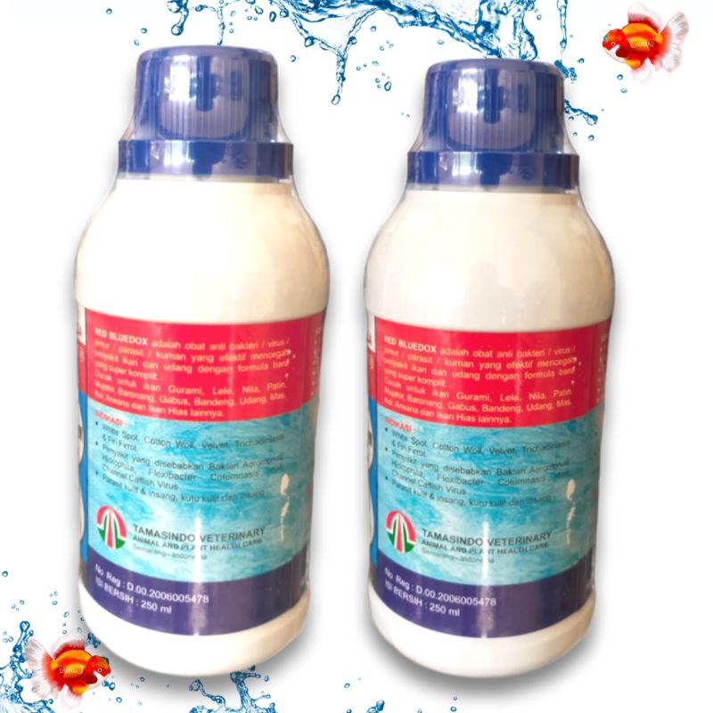 Obat ikan jamur bakteri RED BLUEDOX 250ml