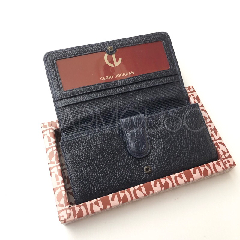 CJ25-691 Dompet Kulit Asli Premium Wanita Model Lipat Original Cerry Jourdan