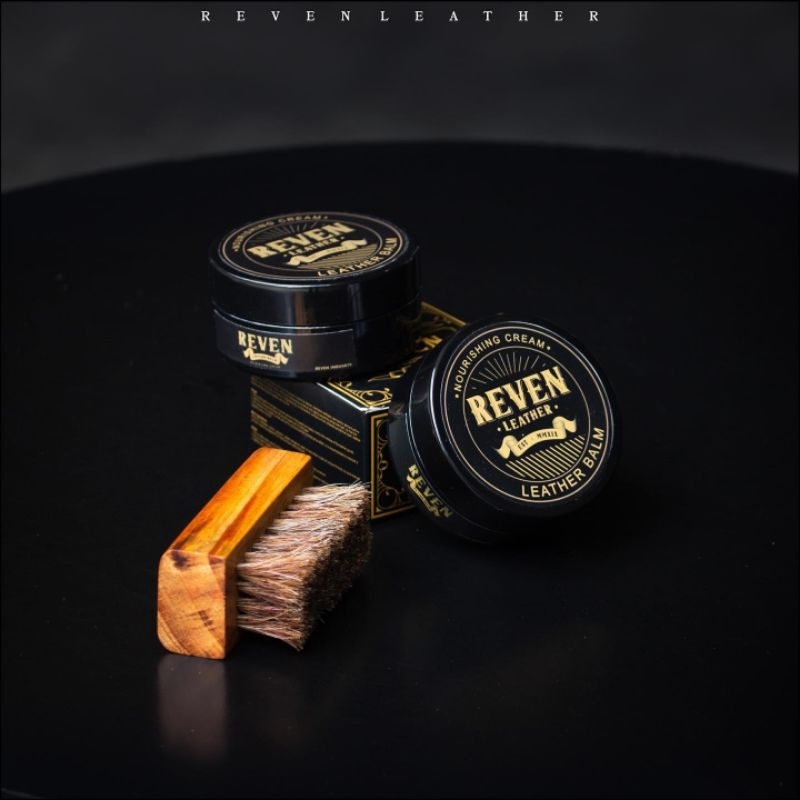 Reven Leather Balm Semir Kulit Biopolis Cream Balsem Pelembab dan Perawatan Sepatu Tas Dompet Jaket Sabuk Kulit Asli Original Branded