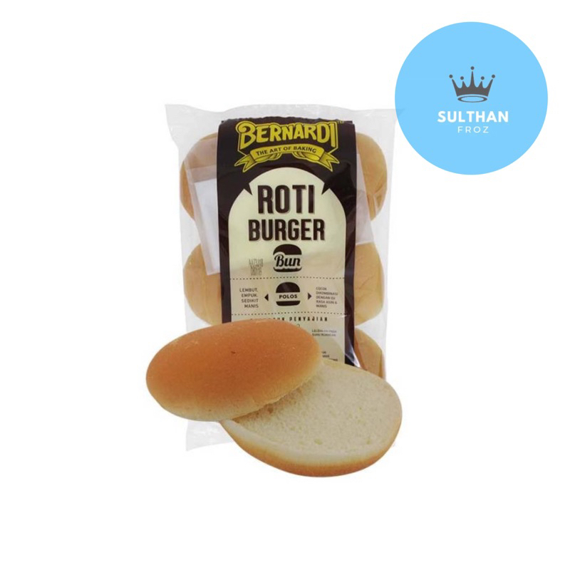 

BERNARDI ROTI BURGER POLOS ISI 6 PCS