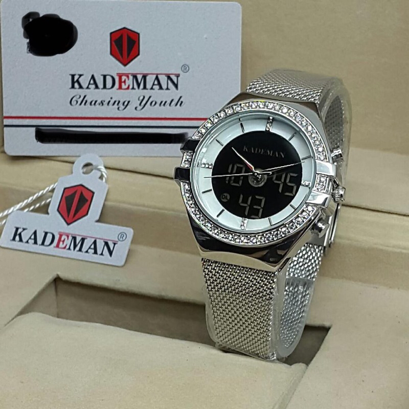 jam kademan rantai pasir DT K7024 water resistain Analog-Digital