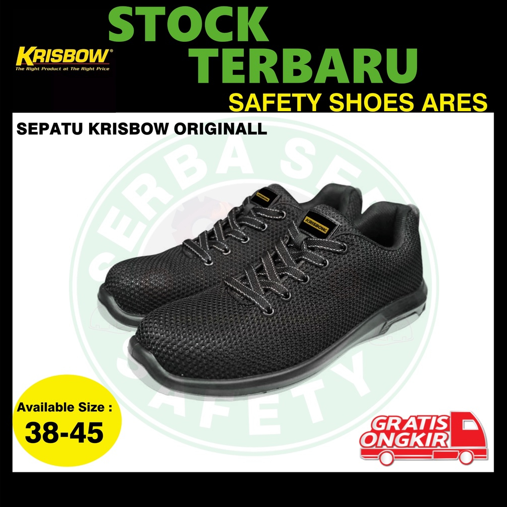 TERMURAH Sepatu safety ARES Krisbow Sepatu Safety Shoes Krisbow 4inch
