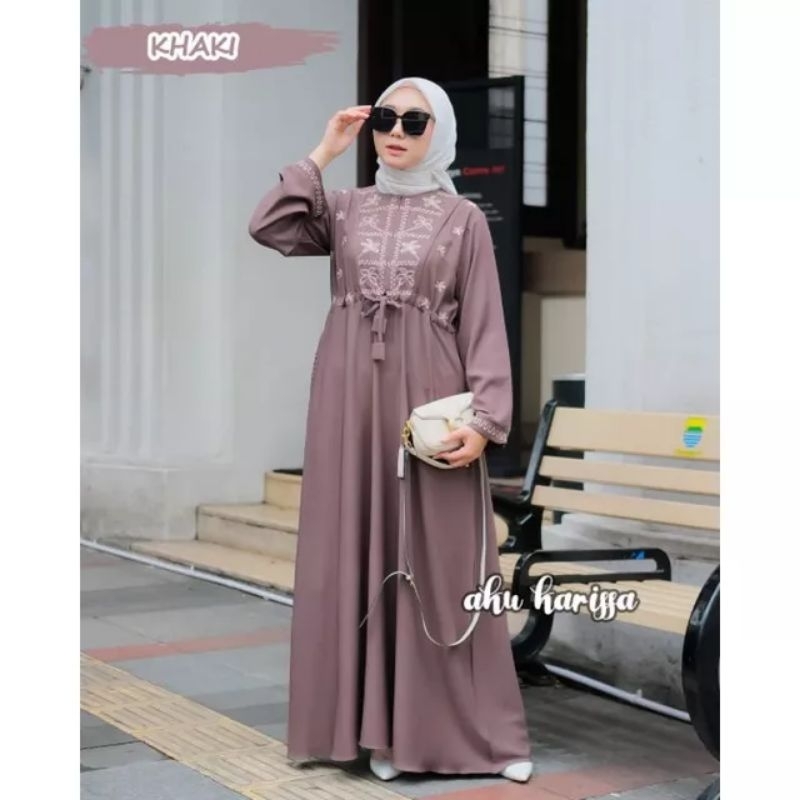 DEWILA DRESS ORI AKU KARISSA / GAMIS AKU KARISSA BORDIR