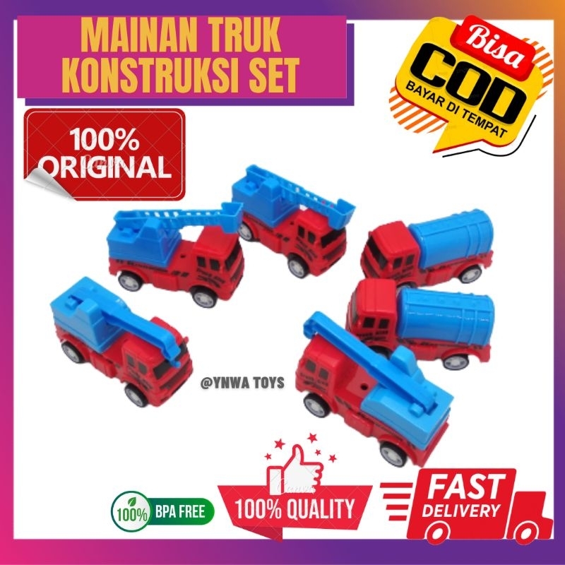 MAINAN ANAK TRUK KONSTRUKSI SET/MAINAN ANAK MOBIL MOBILAN SET/MAINAN MOBILAN SET/MAINAN ANAK TRUK EX