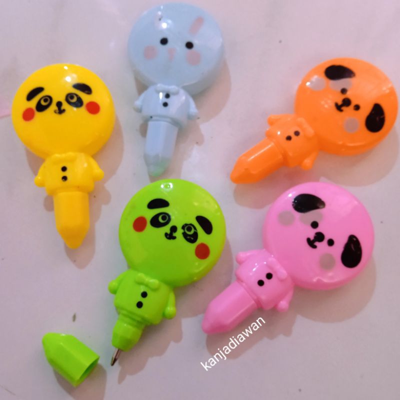 

Pulpen Mini Karakter Lucu Aesthetic Pen Stationary