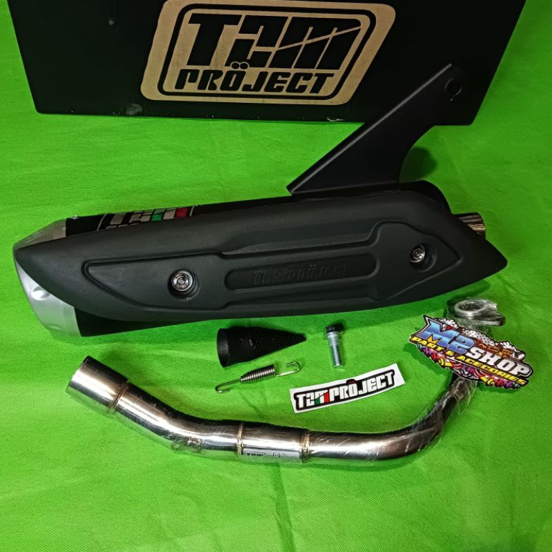 Knalpot tzm project racing Genio /knalpot tzm racing Beat new deluxe / knalpot tzm genio