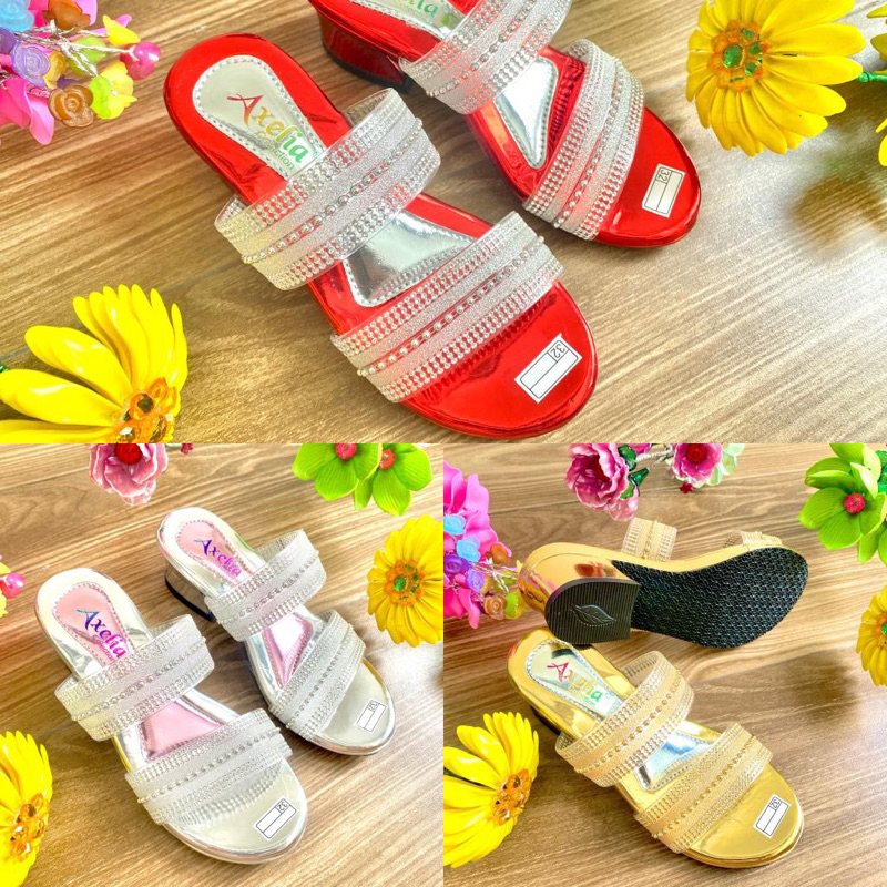 sandal hak tahu 3 cm anak perempuan / TL