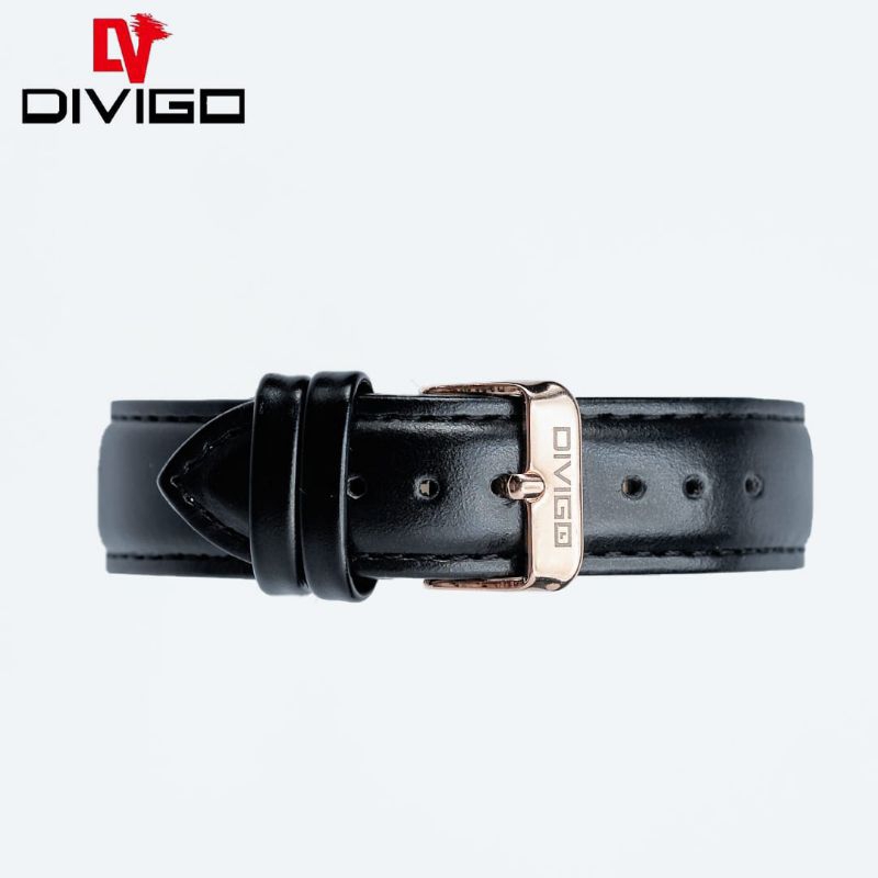 (Terima Cod)Jam Tangan Pria Divigo Anti Air Original 100%Free Box Strap Kulit(Dikirim Jakarta)