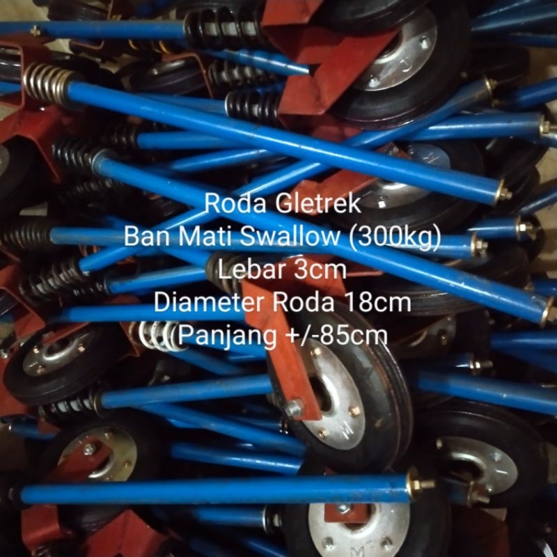 Roda Gerobak Gletrek Ban MATI 18cm
