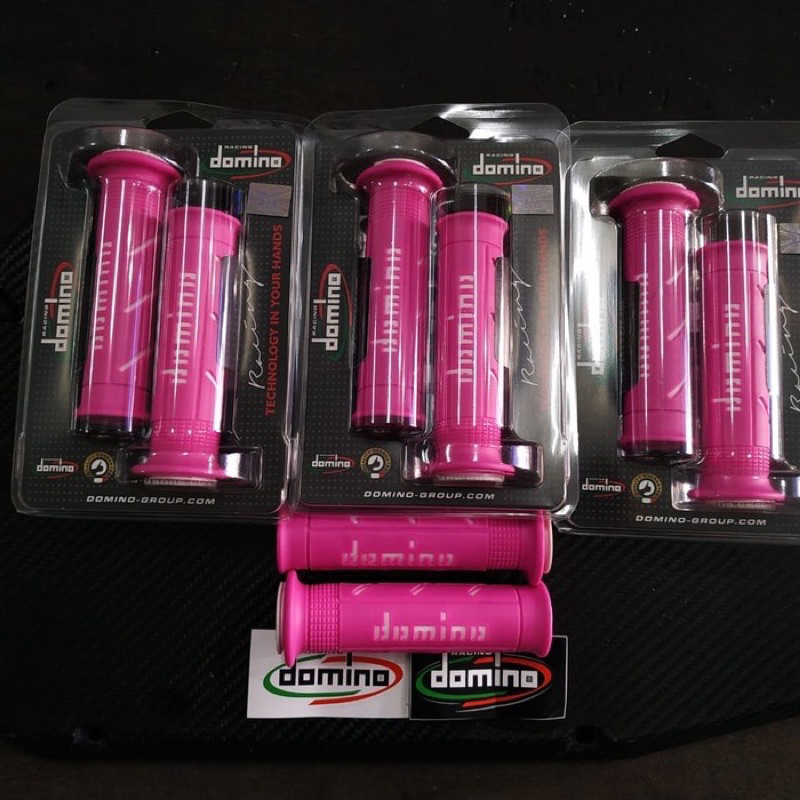 Handgrip Sarung Gas Domin0 Pink Set Jalu PCX Sarung Gas Warna Pink Universal Handgrip Domin0 Pink Handfat Domin0 Pink