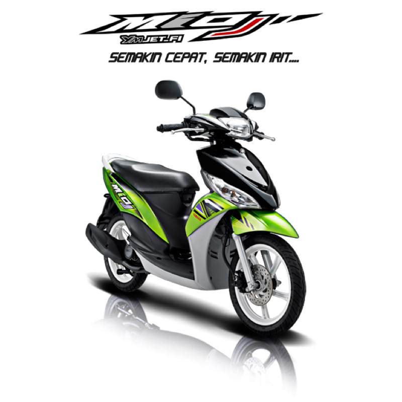 STIKER STRIPING MOTOR MIO J 2012 HIJAU