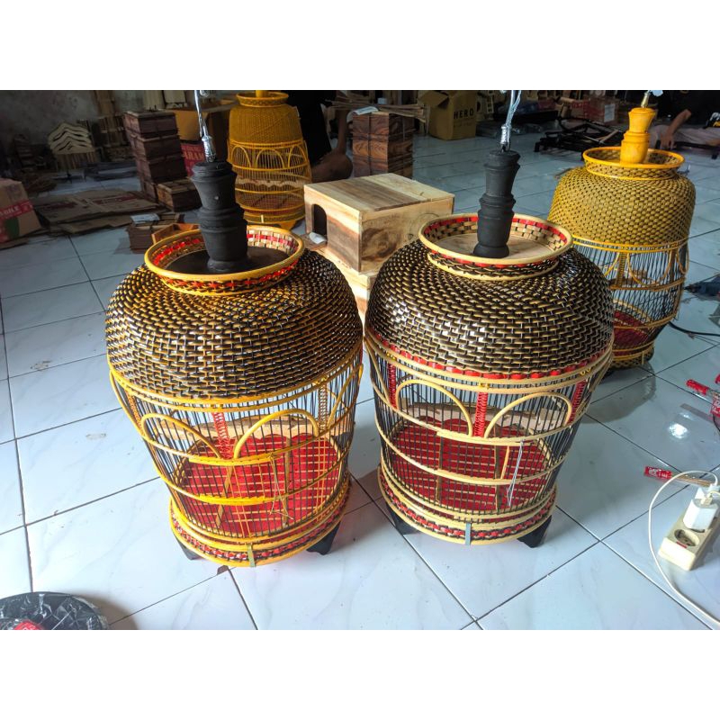 Sangkar Perkutut Rotan Sintetis Sangkar Rotan Kuter Kutut Murah ROTAN VARIASI SINTETIS