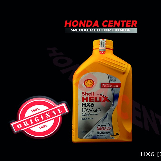 oli shell helix HX6 10W-40 liter di jamin 100% original