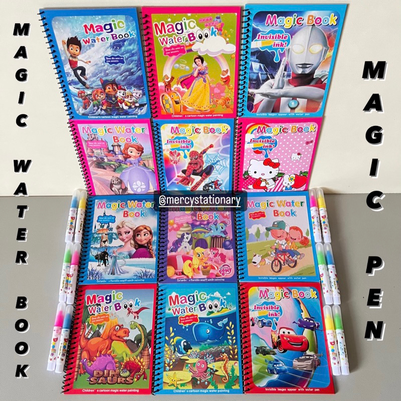 

Buku Mewarnai Ajaib Magic Water Book Magic Pen