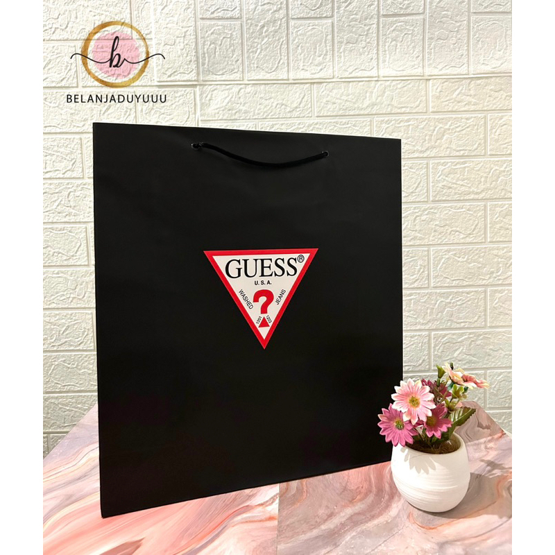 Paper Bag Guess Ukuran XL Original Store ( READY STOCK JKT )