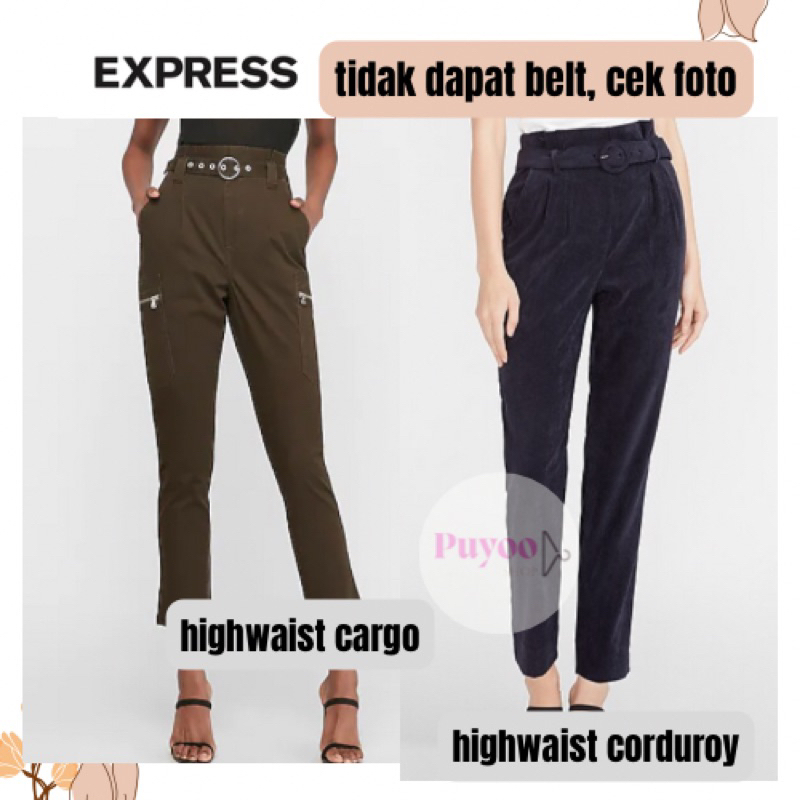 EXPRESS Super High Waist Ankle Pants | TIDAK DAPAT BELT
