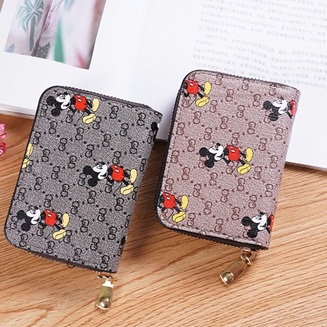 DOMPET ZIPPER WANITA KULIT SINTETIS WOMEN'S WALLET DOMPET MOTIF KARTUN PU MURAH DOMPET RESLETING COD Azgalery D47