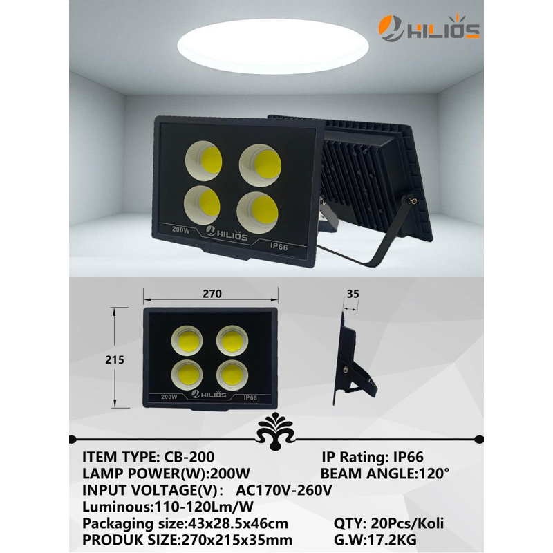 Hilios Lampu Sorot IP66 200w