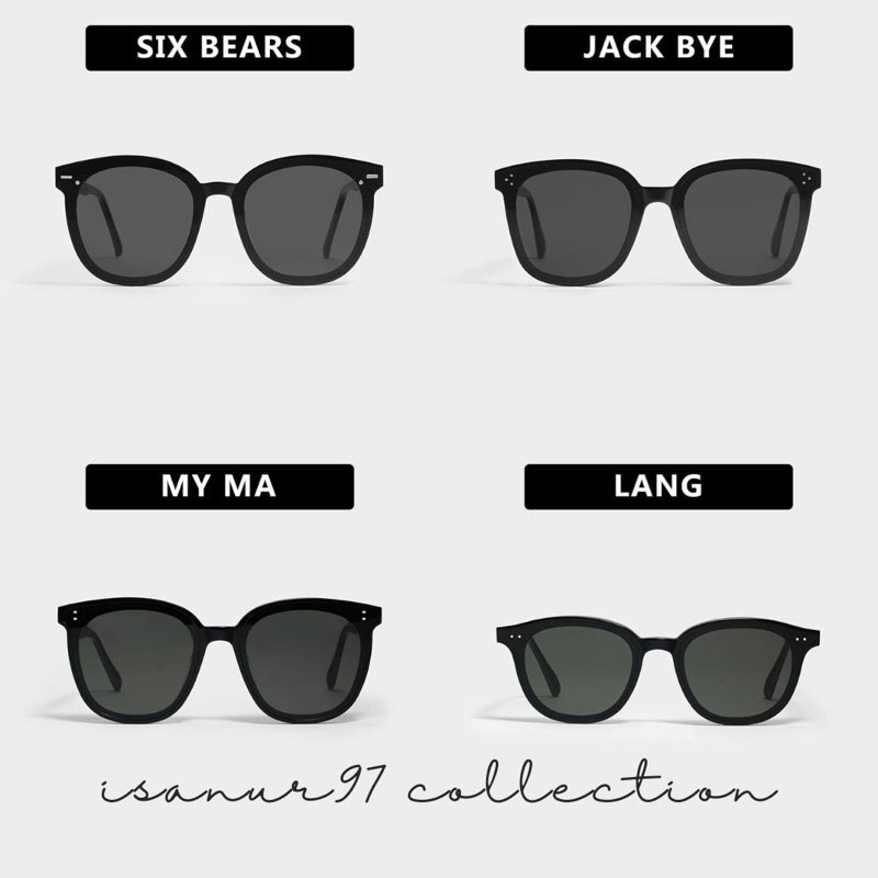 ISANUR97 | Kacamata Hitam Kacamata Fashion 6 Model Korean Design Retro Mata Kucing Kacamata Hitam Wanita Sunglasses