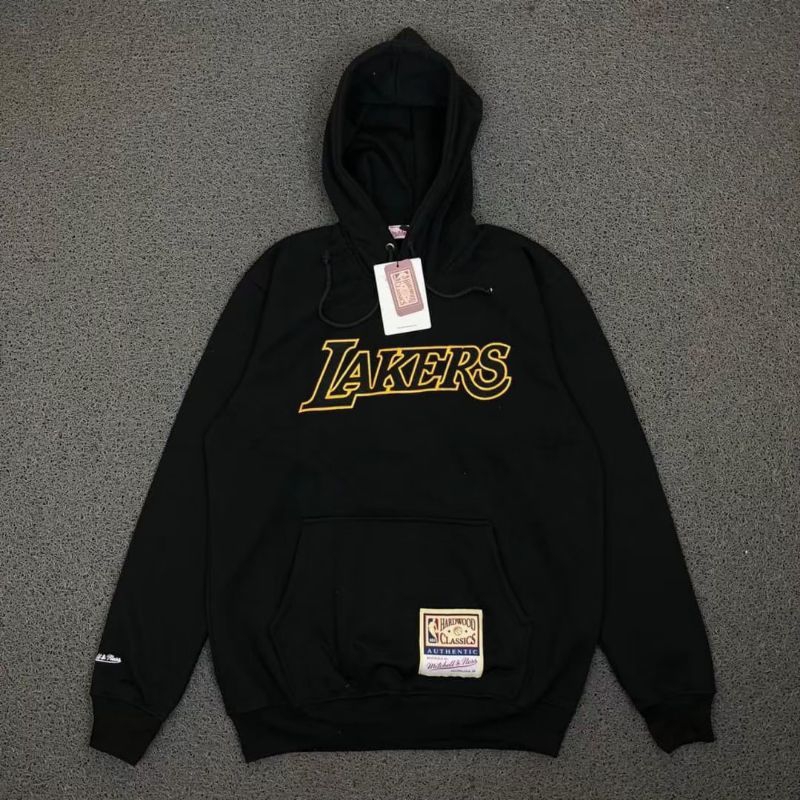 Sweater Hoodie pria LAKERS full bordir - Hoodie simple LAKERS termurah