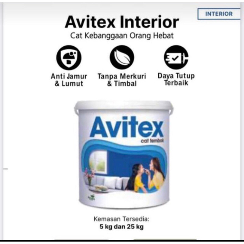 Cat Tembok Hitam Cat Tembok Avitex Black Super Black 25kg