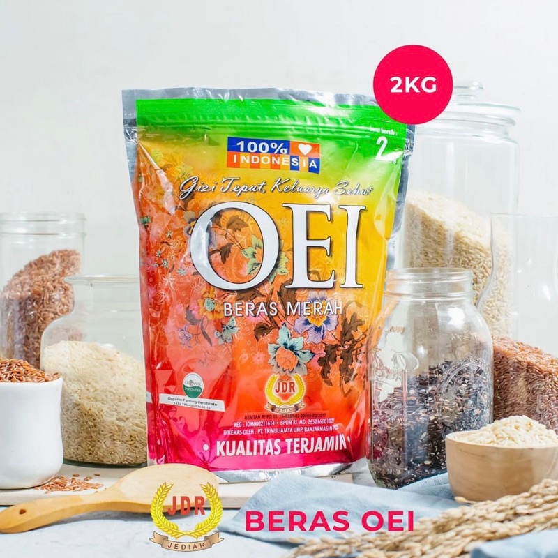 

Beras Merah OEI JDR Jediar (2kg)