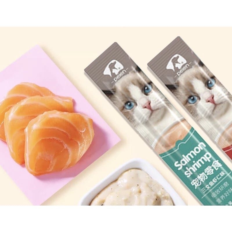 GPSS- PEIEN CREAMY SNACK KUCING Basah 15gr Bergizi Penggemuk Kucing Snack Kucing Kitten Adult Cemilan Kucing Bio Snack Kucing Snack Kucing Kering Snack Kucing Meo Camilan Kucing Snack Hewan Sosis Kucing Sosis Anjing Vitamin Kucing