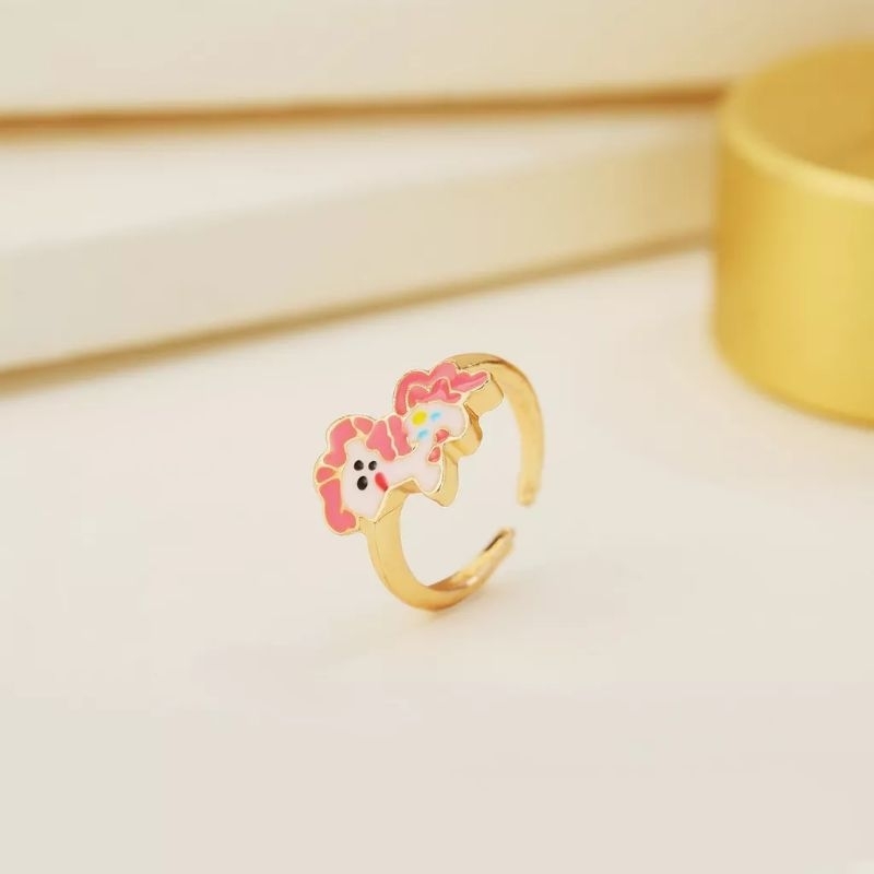 READY CINCIN BAYI BALITA ANAK CEWEK COWOK KARAKTER UNIK LUCU LAPIS EMAS IMPOR