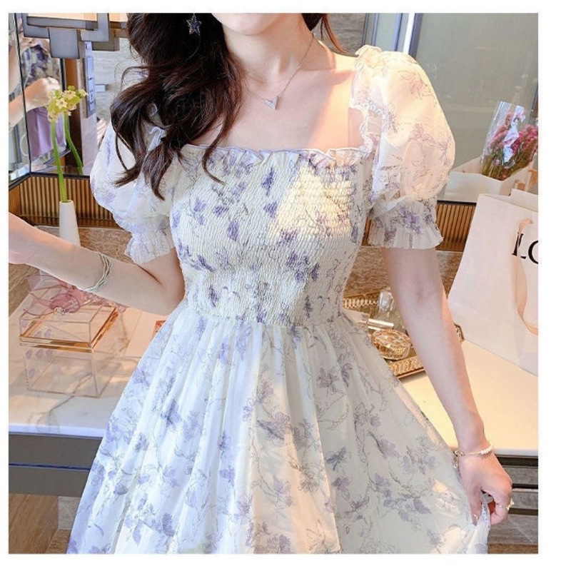 Show Thin Chifon Floral Dress M335