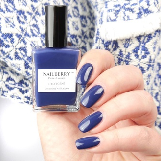 Blue Shade - NailBerry L'oxygene Halal Free Chemical Original Import London Paris Murah