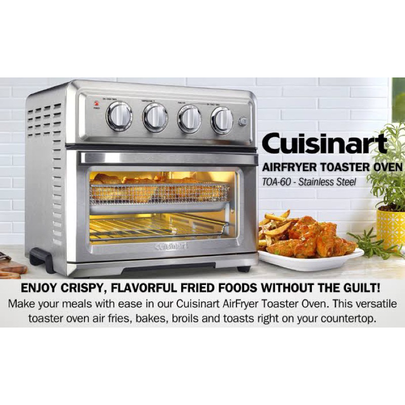 Cuisinart TOA-60 Convection Toaster Oven Air Fryer + Free Tools