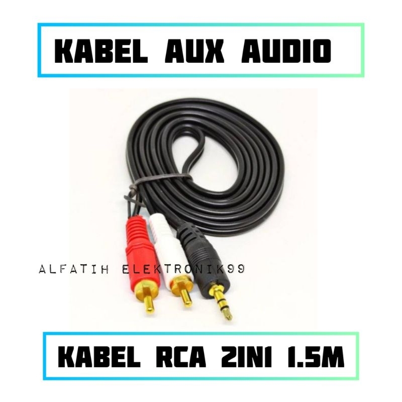 Kabel rca / Kabel rca 2 in 1 / Kabel rca audio / Kabel ux 2 in 1 / Kabel rca to aux / Kabel aux audio / Kabel aux 3 5 / Kabel audio 2 in 1 / Kabel jek speker ke hp