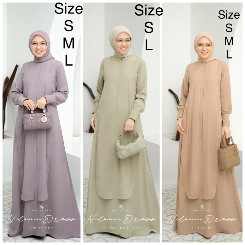 bismillah ready nitami dress dari shararea