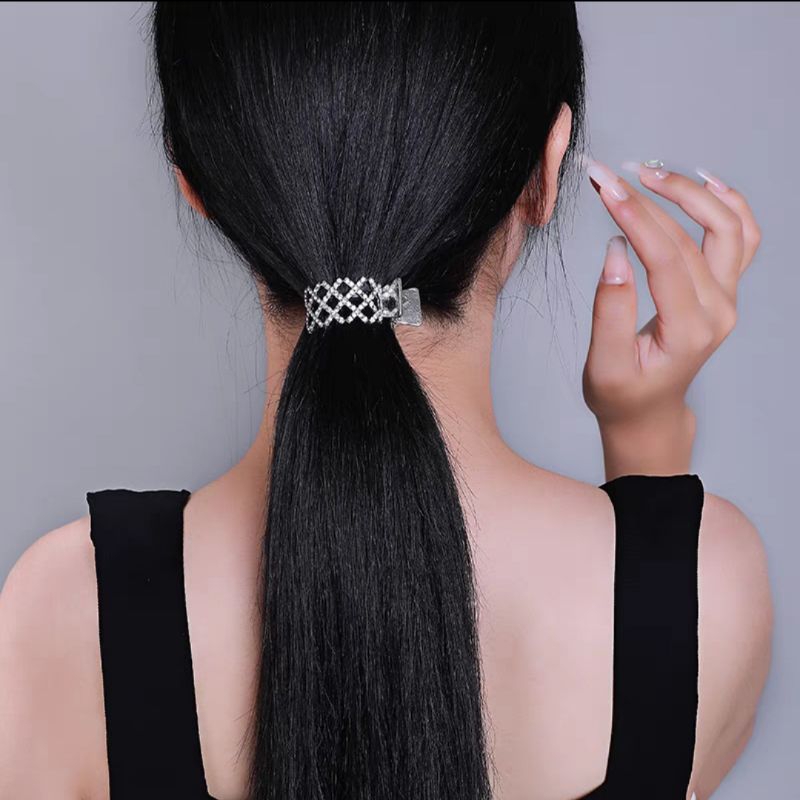 Jepit Rambut Ponytail Doff 4.8cm Model Mahkota Jepitan Rambut Elegan Impor Jedai Korea Irregular Hair Clip Crown Fixed Artifact Ponytail Buckle Hairpin Catch Clip