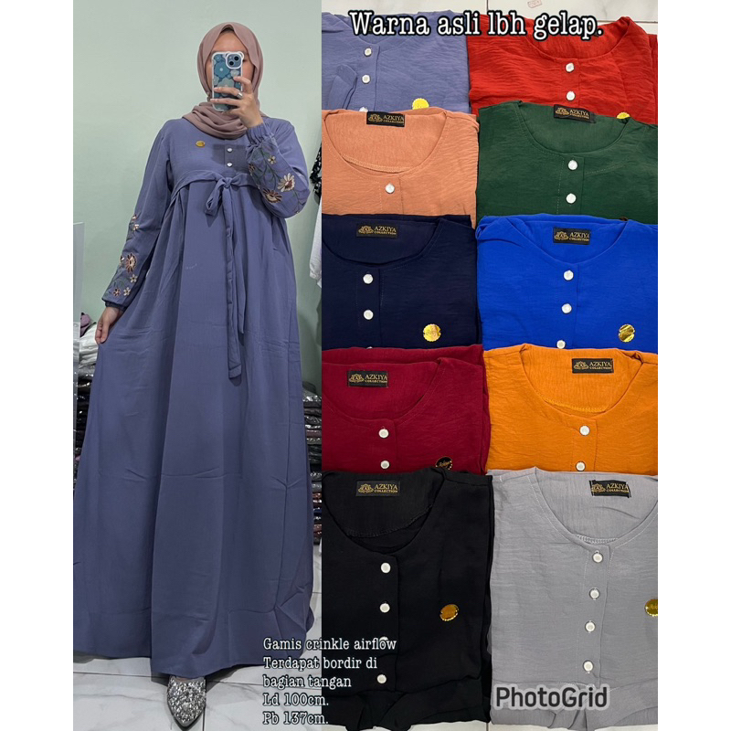 GAMIS CRINKLE BORDIR