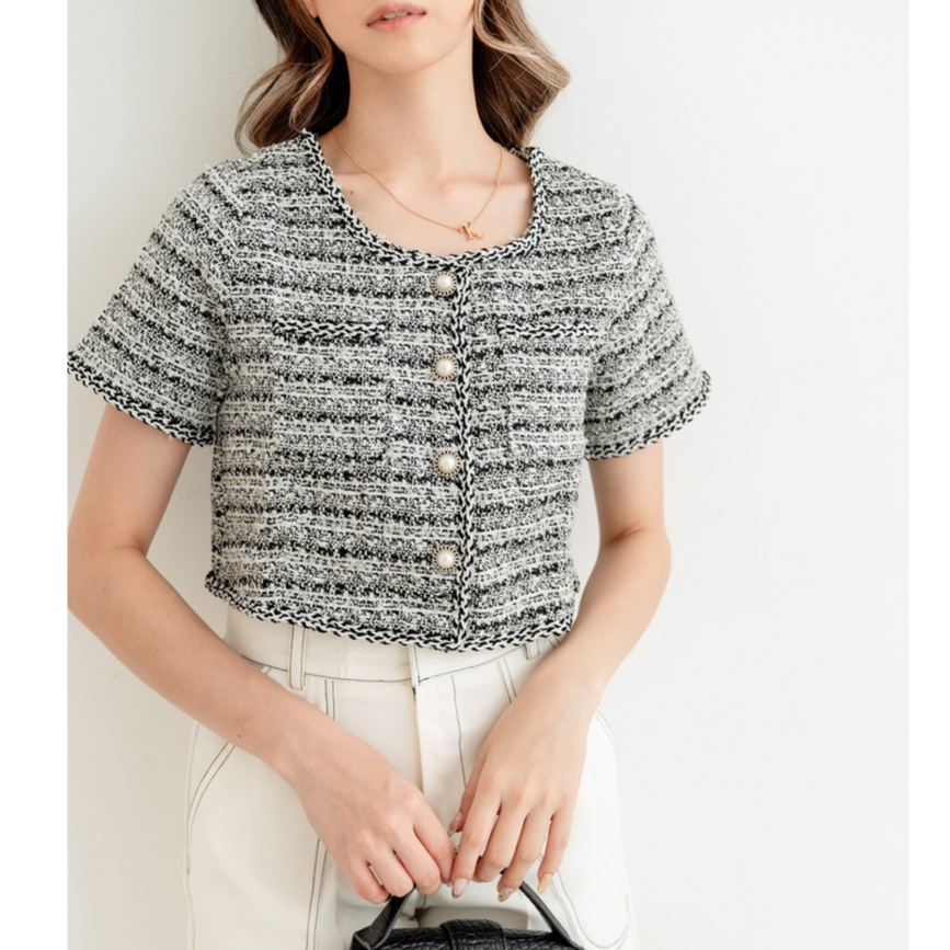 SEAL THE LABEL - Esme Tweed Top