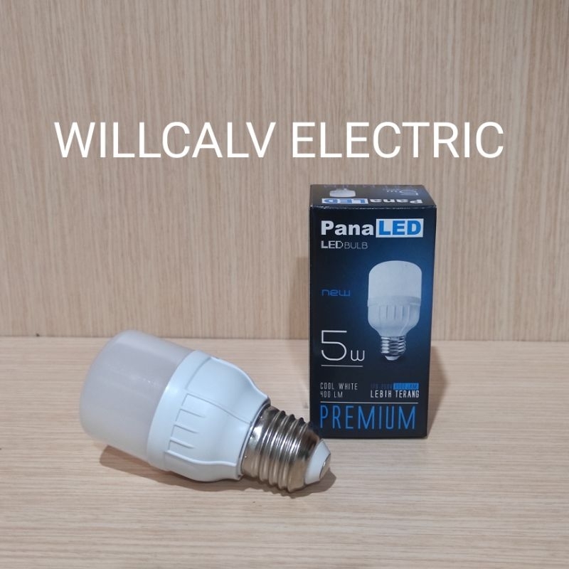 Paket 5 Pc Lampu led PANALED by LUBY 5W cahaya putih E27 / Lampu led kapsul 5W cahaya putih E27