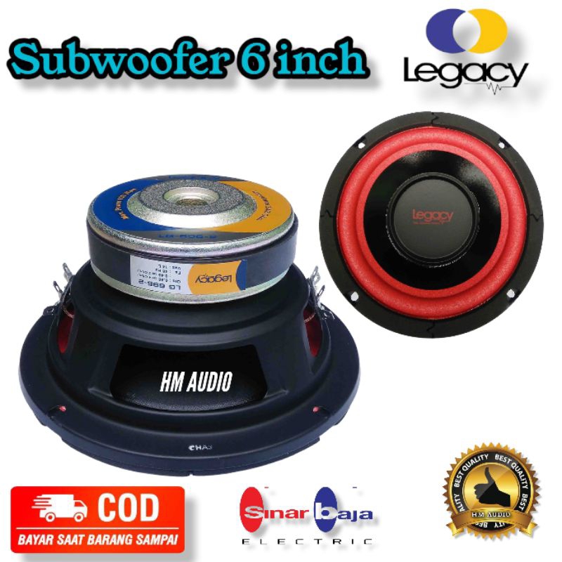 Speaker Legacy Subwofer legacy 6 inch Speaker 6 inch Legacy LG 696-2 doublecoil