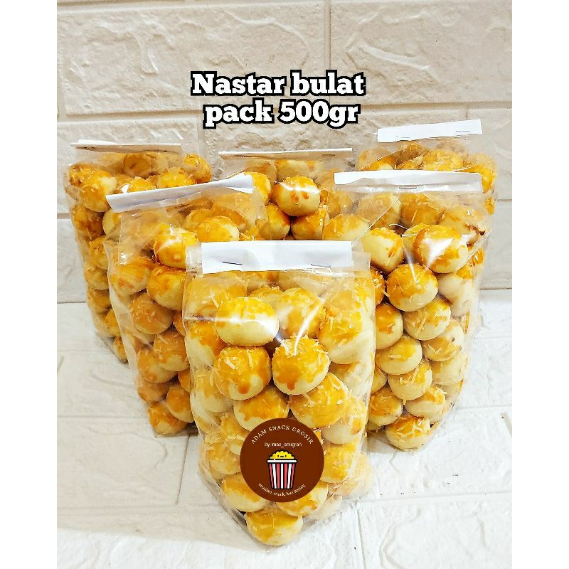 

NASTAR BULAT PACK 500GR/NASTAR HOMEMADE/KUE KERING/KUE LEBARAN