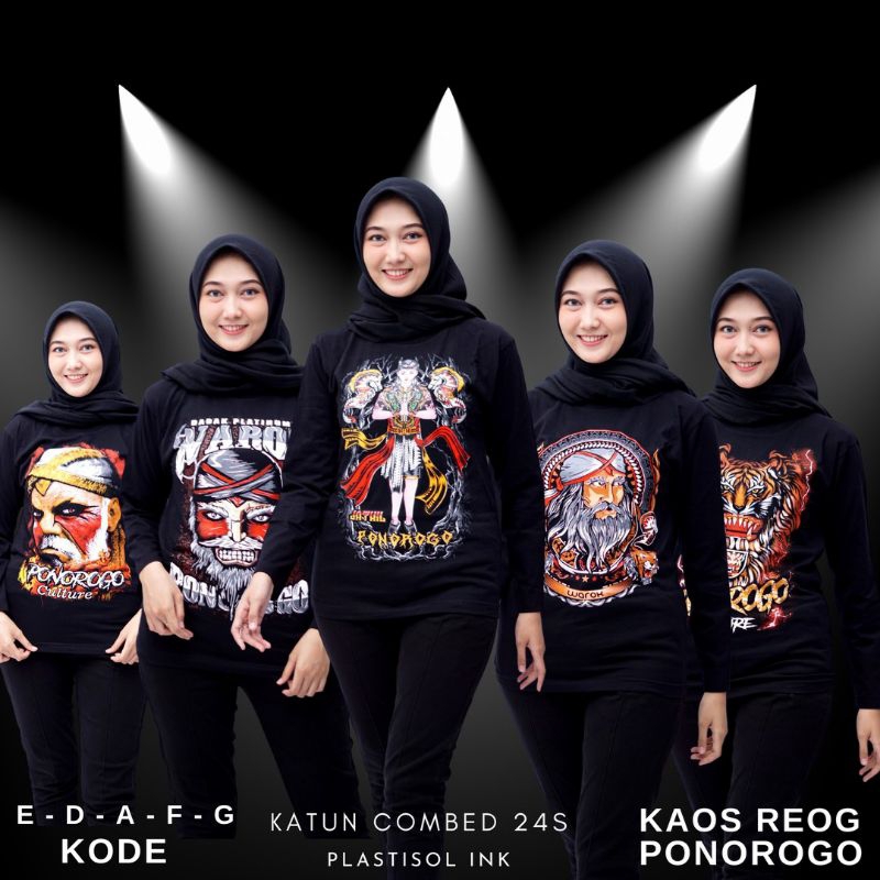 KAOS BUDAYA REOG WAROK BREWOK / KAOS ASLI PONOROGO / KAOS JIEGEG / KAOS JEGEX